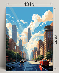 Urban Skyline Serenity Poster