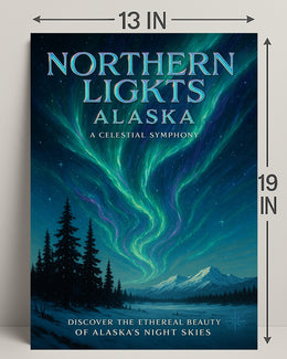 Northern Lights Alaska Poster PosterGoat