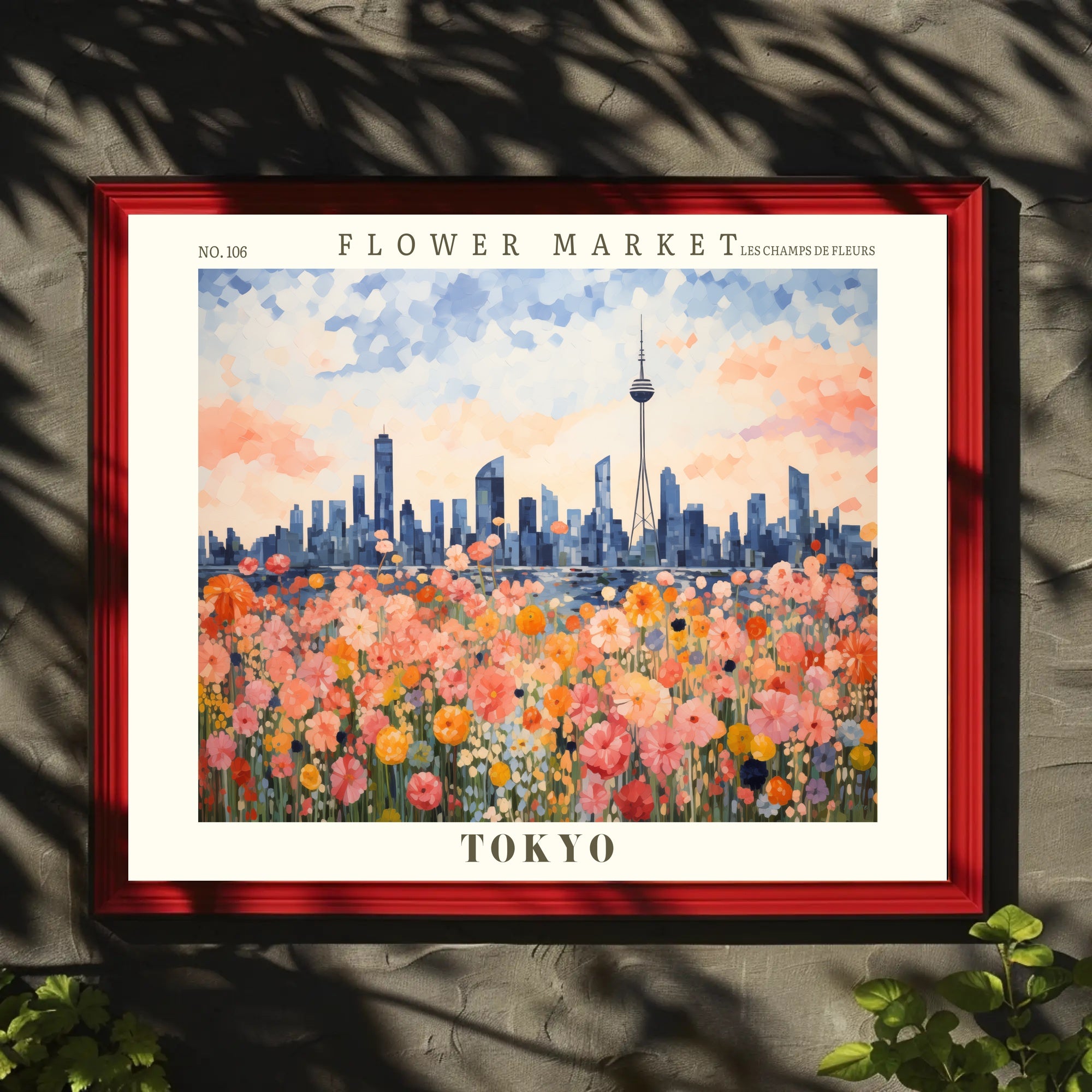 Flower Market in Tokyo: Urban or Cityscape Poster