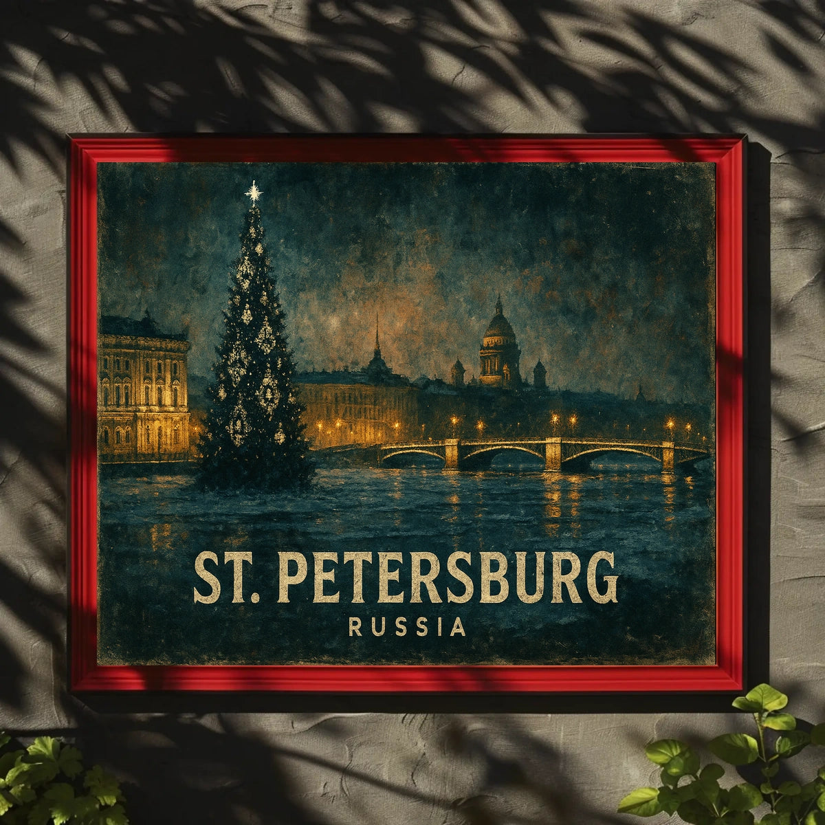 St. Petersburg at Night Poster