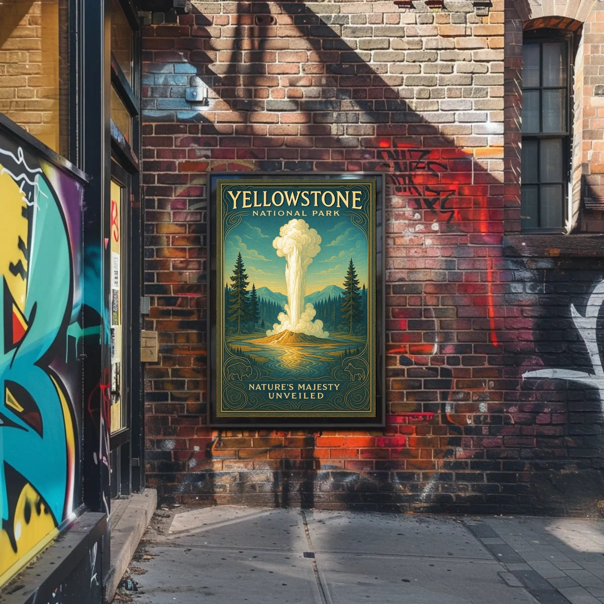 Yellowstone National Park Nature's Majesty Unveiled Poster