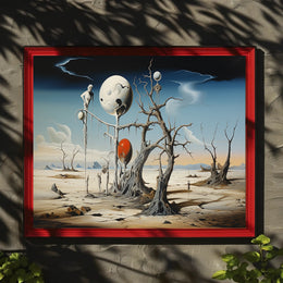 Surreal Dreamscape with Floating Spheres Fantasy or Mythology Poster