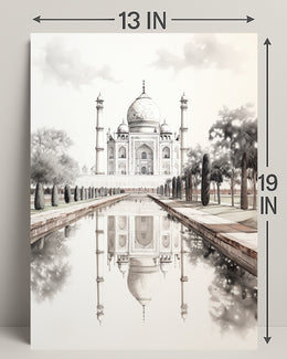 Timeless Beauty Of The Taj Mahal Poster