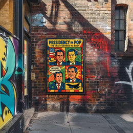 George W. Bush Presidency in Pop Poster PosterGoat
