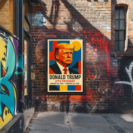 Trump Visionary Leader Pop Art Patriotic Poster