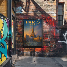 Parisian Romance: Vintage Eiffel Tower Art Print