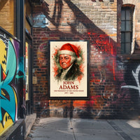 John Adams Watercolor Art Print, Historical or Presidential Poster