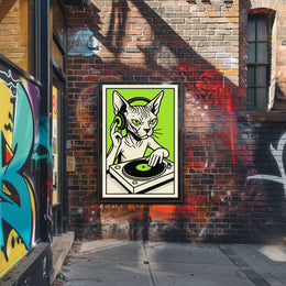 Dj Cat Grooves Poster