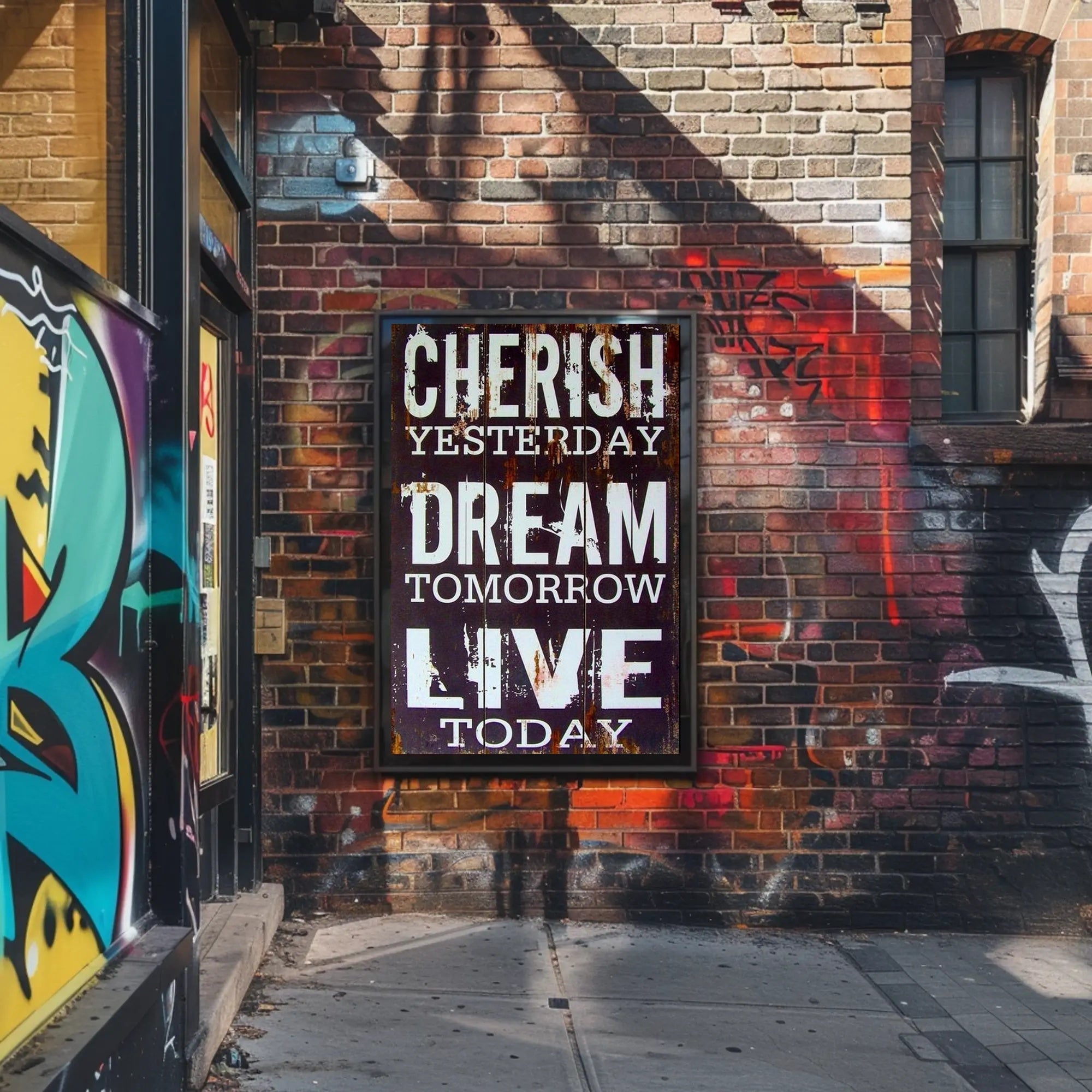 Inspirational Life Motto Poster PosterGoat