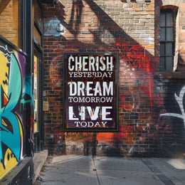 Inspirational Life Motto Poster PosterGoat