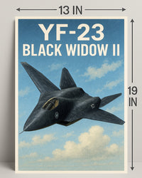 YF-23 Black Widow II Poster PosterGoat