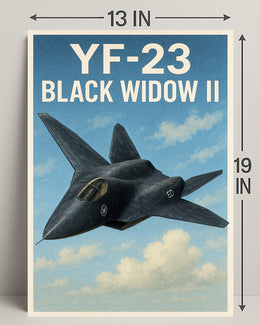 YF-23 Black Widow II Poster PosterGoat