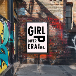 Girl Power Era Feminist Motivational Quote Poster PosterGoat