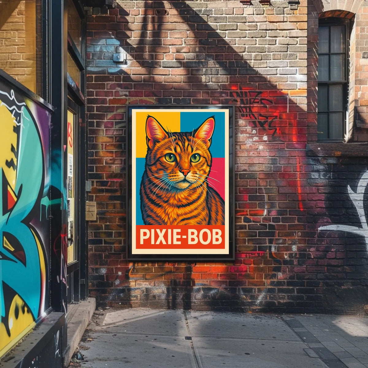 Pixie-Bob Cat Portrait Poster