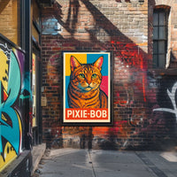 Pixie-Bob Cat Portrait Poster