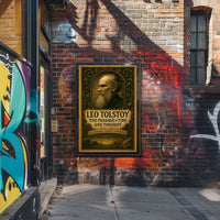 Leo Tolstoy The Passage of Time and Thought Poster
