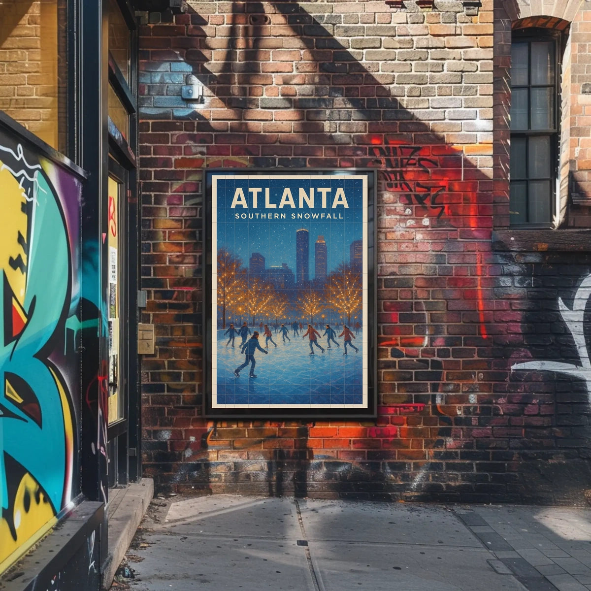 Atlanta Southern Snowfall Poster