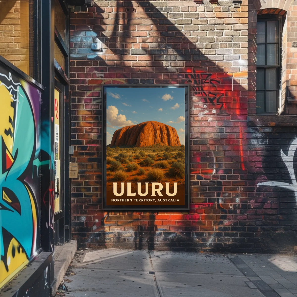 Uluru Wanderlust Desert Sunset Poster