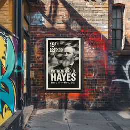 Rutherford B. Hayes 19th President of the United States Digital Montaje Poster