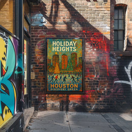 Holiday Heights At Houston Discovery Poster