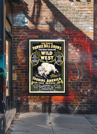 The Great Pawnee Bill Wild West Show Poster