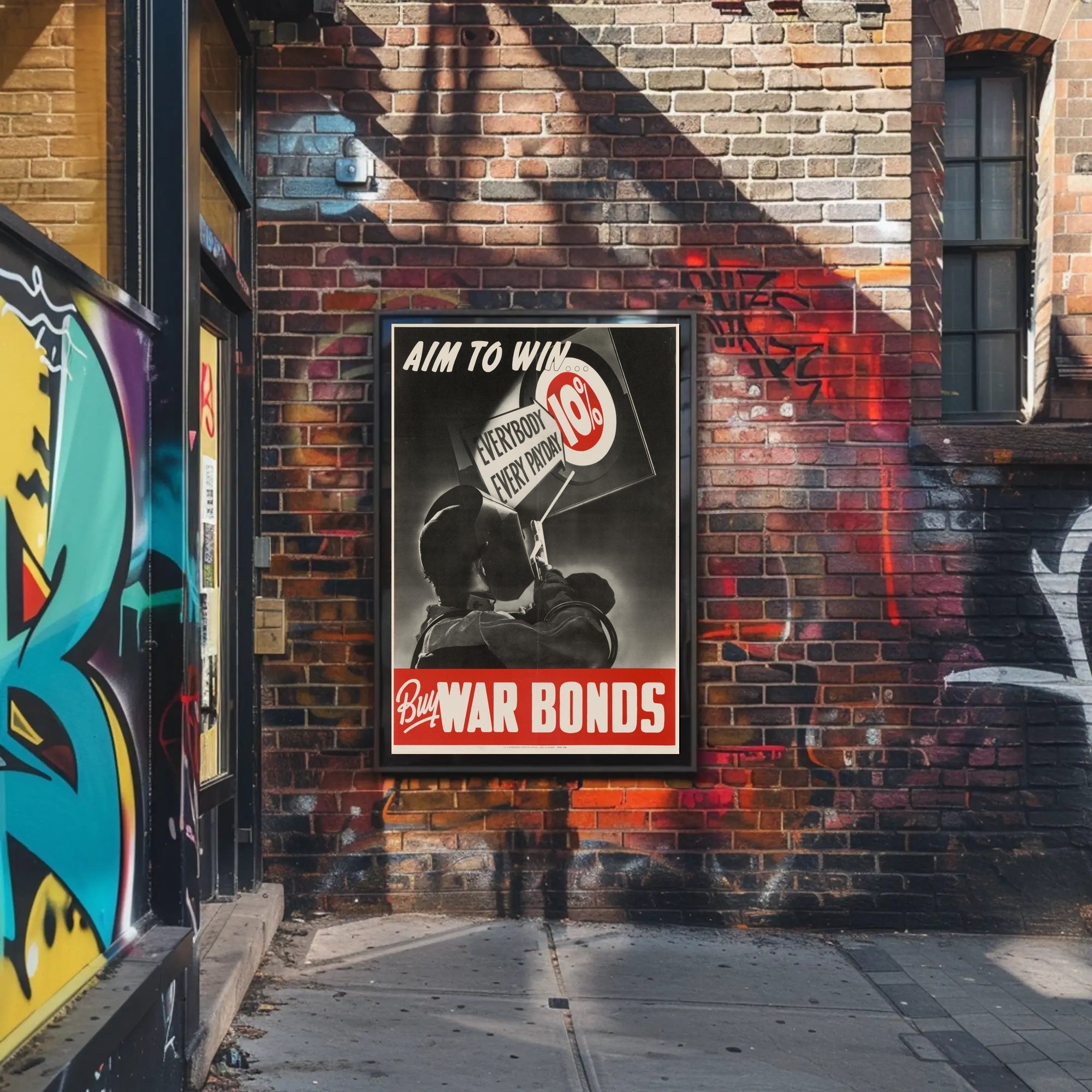 Aim to Win: Buy War Bonds Poster PosterGoat