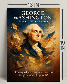 George Washington Legacy of a Leader Poster PosterGoat