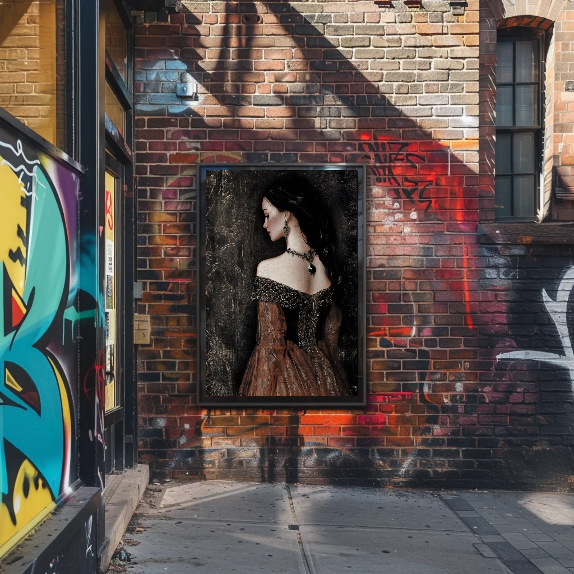 Vintage Elegance Noble Woman Fantasy or Mythology Poster PosterGoat