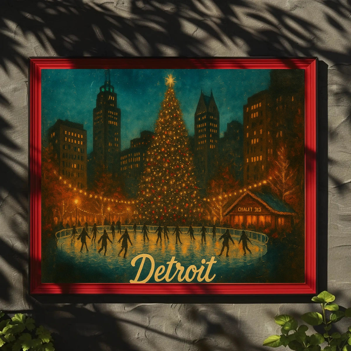 Detroit Winter Wonderland Poster
