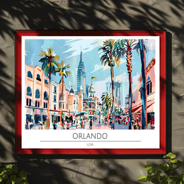 Vibrant Orlando Poster PosterGoat