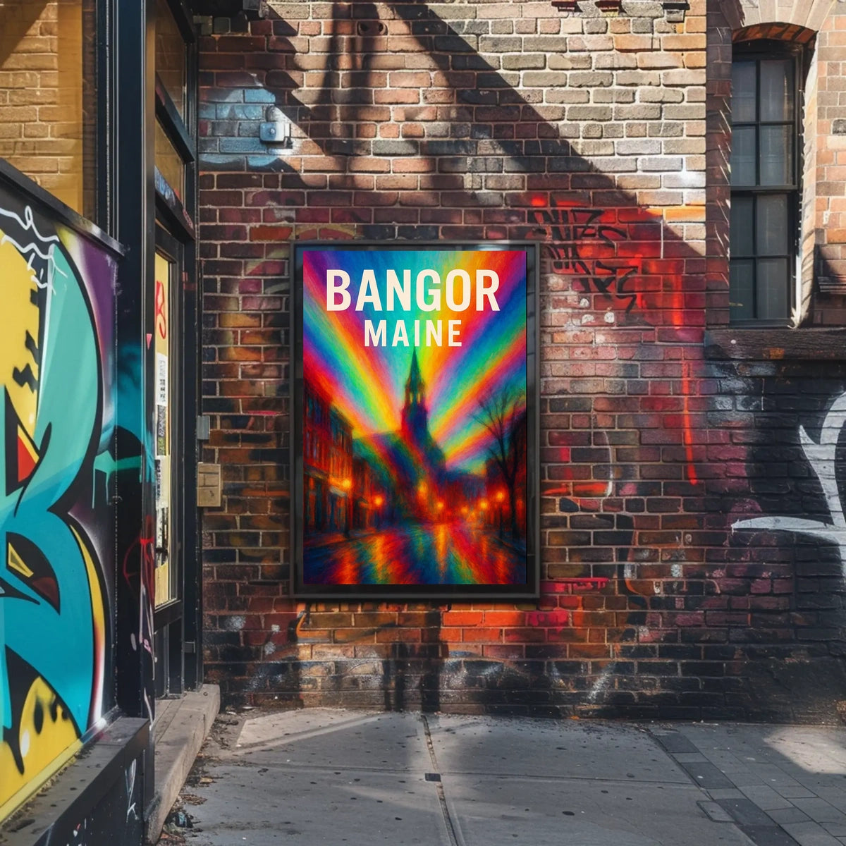 Bangor, Maine A Vibrant Impression Poster