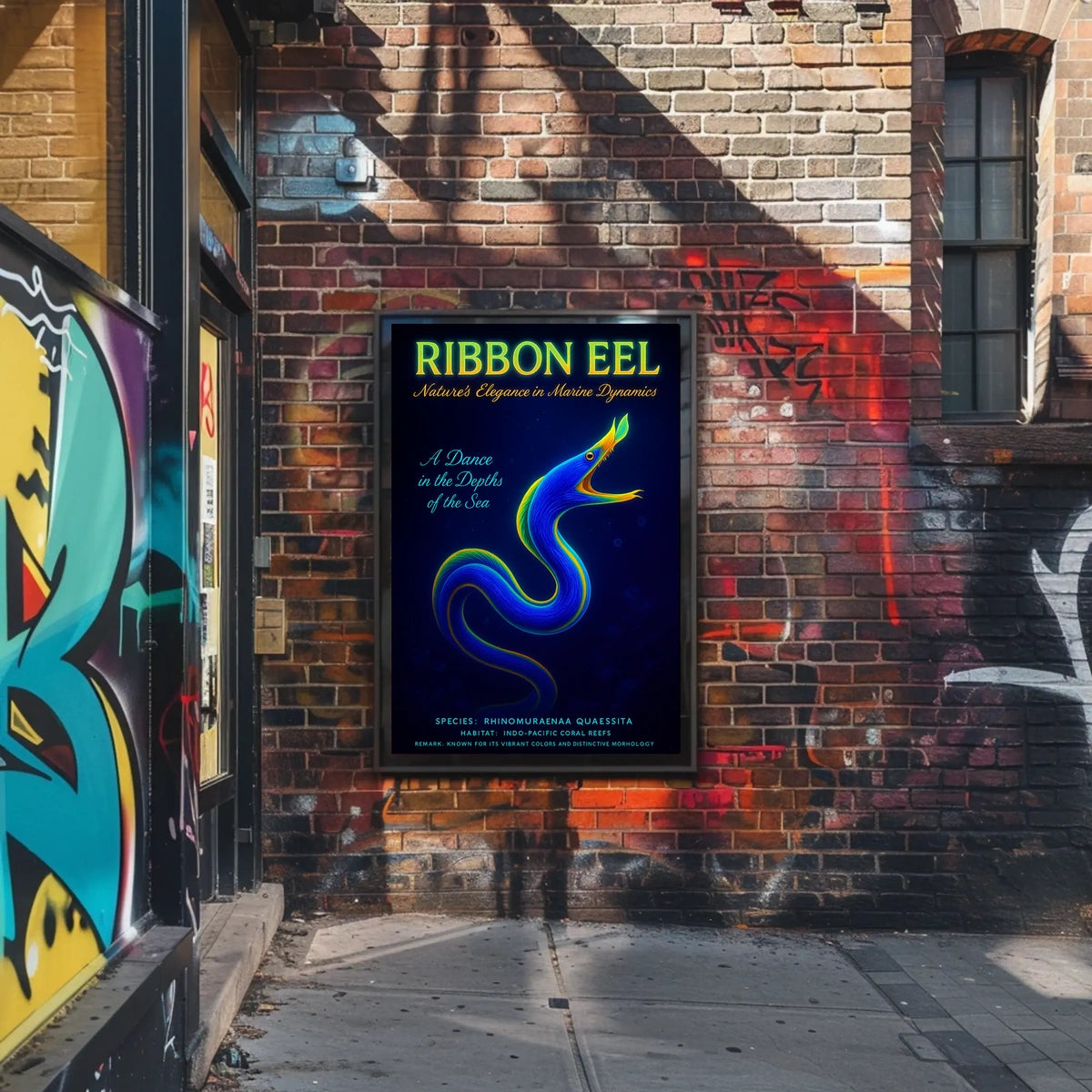 Ribbon Eel NatureS Elegance Poster