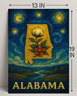 Alabama's Artful Heritage: Vibrant Cultural or Heritage Poster