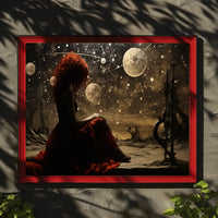 Fantastical Cosmic Landscape with Celestial Artistry Fantasy Poster
