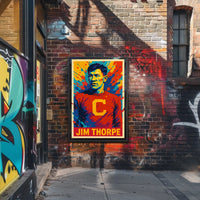 Jim Thorpe Iconic Athlete Poster