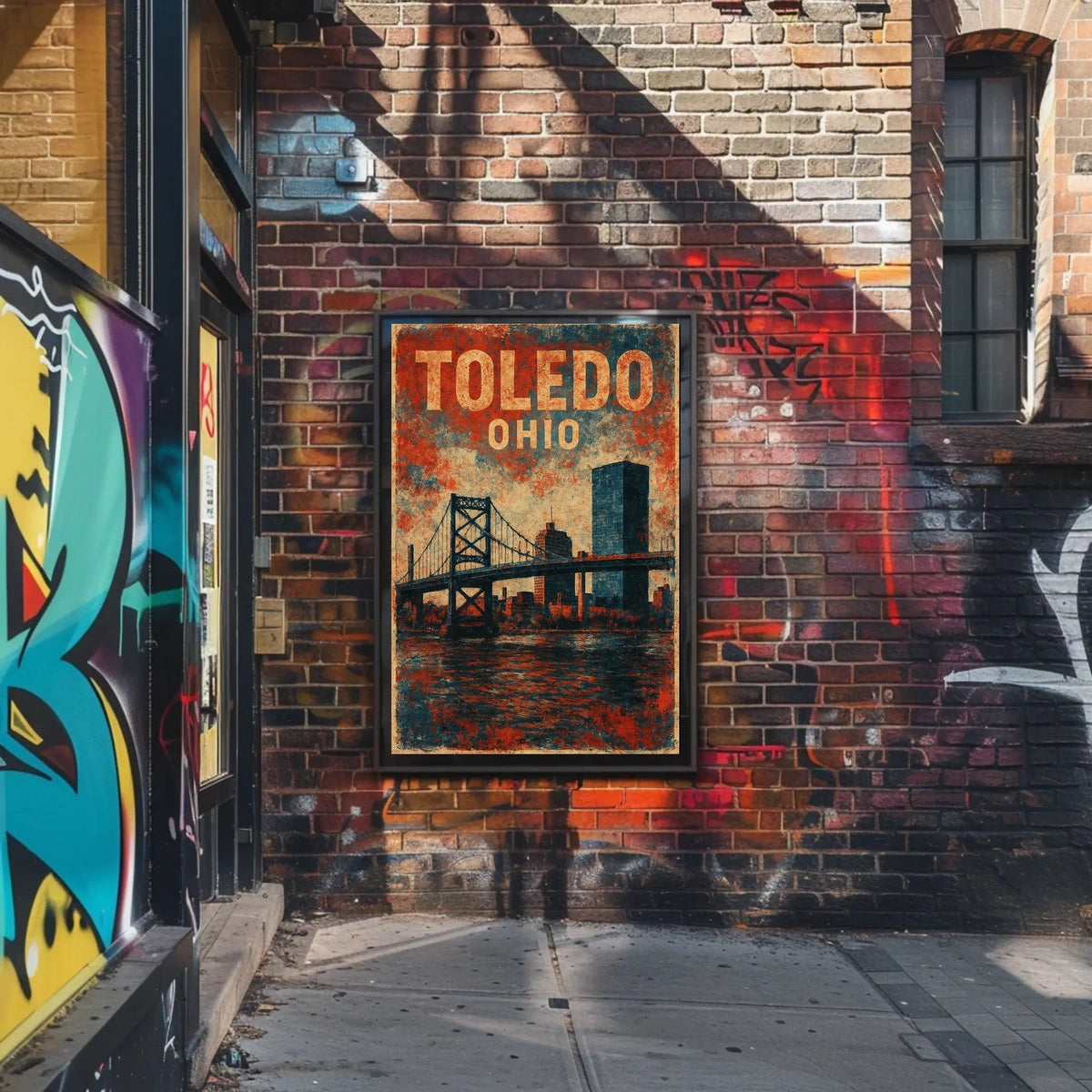 Toledo, Ohio Urban Landscape Poster