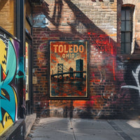 Toledo, Ohio Urban Landscape Poster