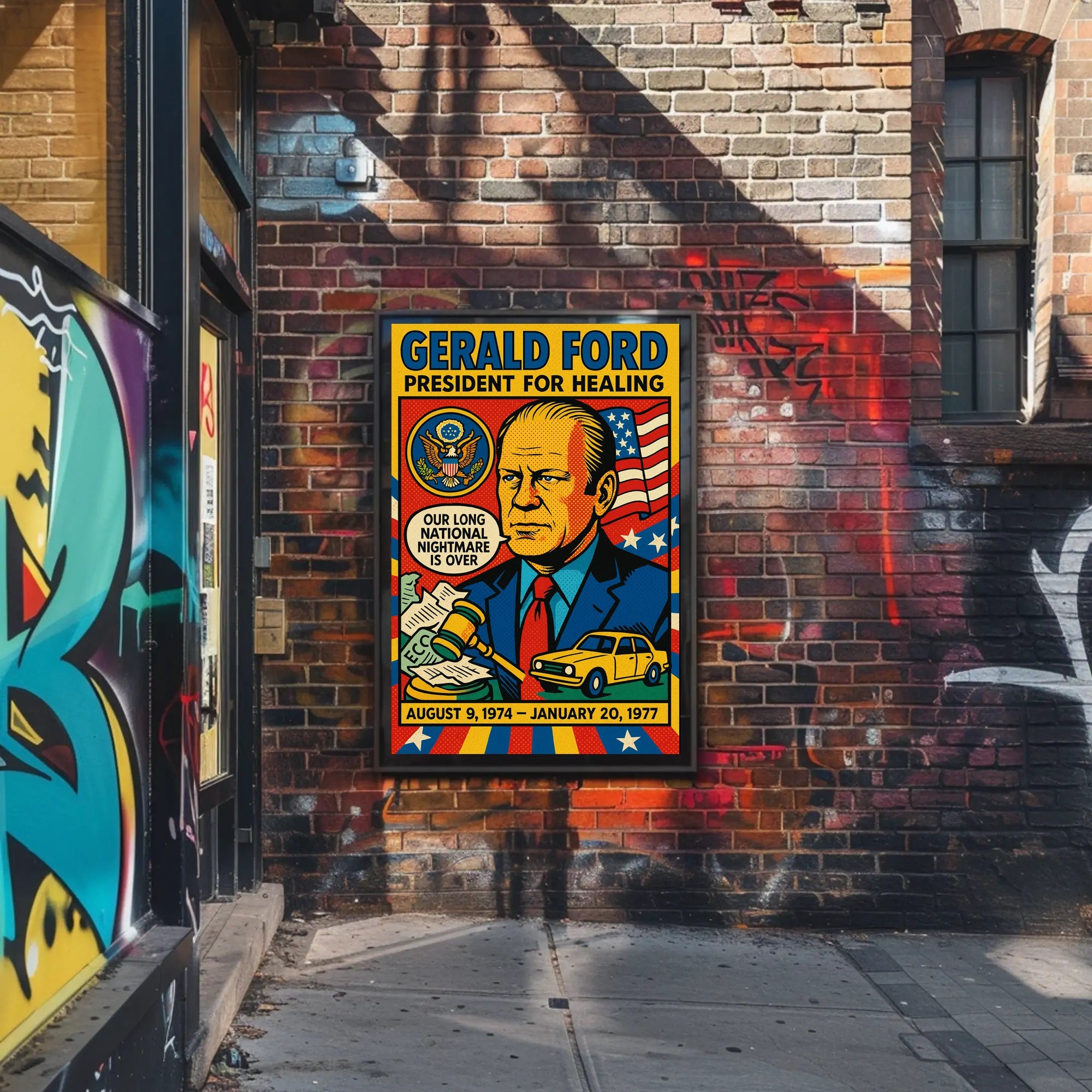 Gerald Ford President for Healing Poster PosterGoat