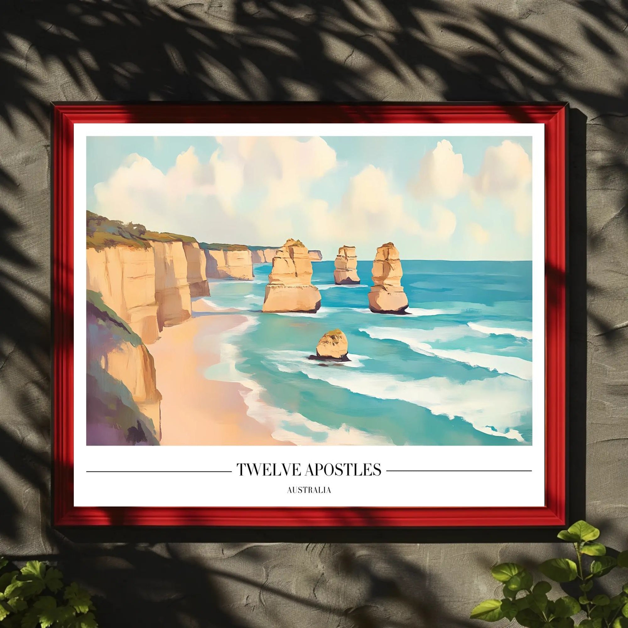 Twelve Apostles Australia Travel Poster