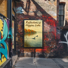 Reflections of Higgins Lake Nature-Themed Poster