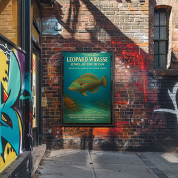 Jewel of the Ocean Leopard Wrasse Poster
