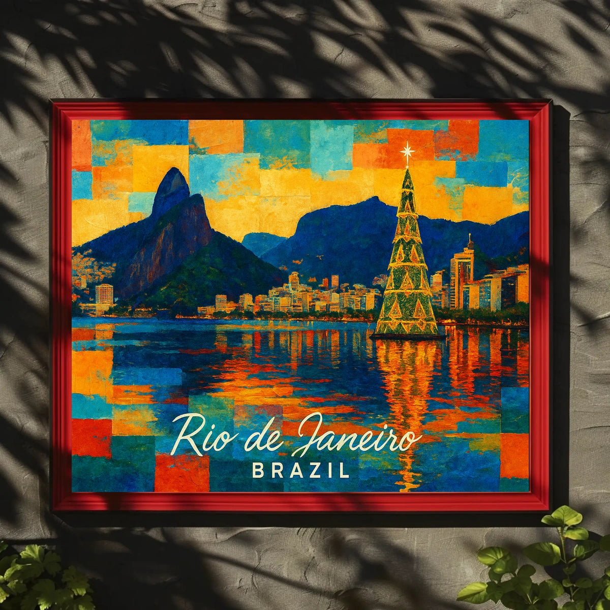 Rio de Janeiro Holiday Scene Poster