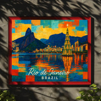 Rio de Janeiro Holiday Scene Poster