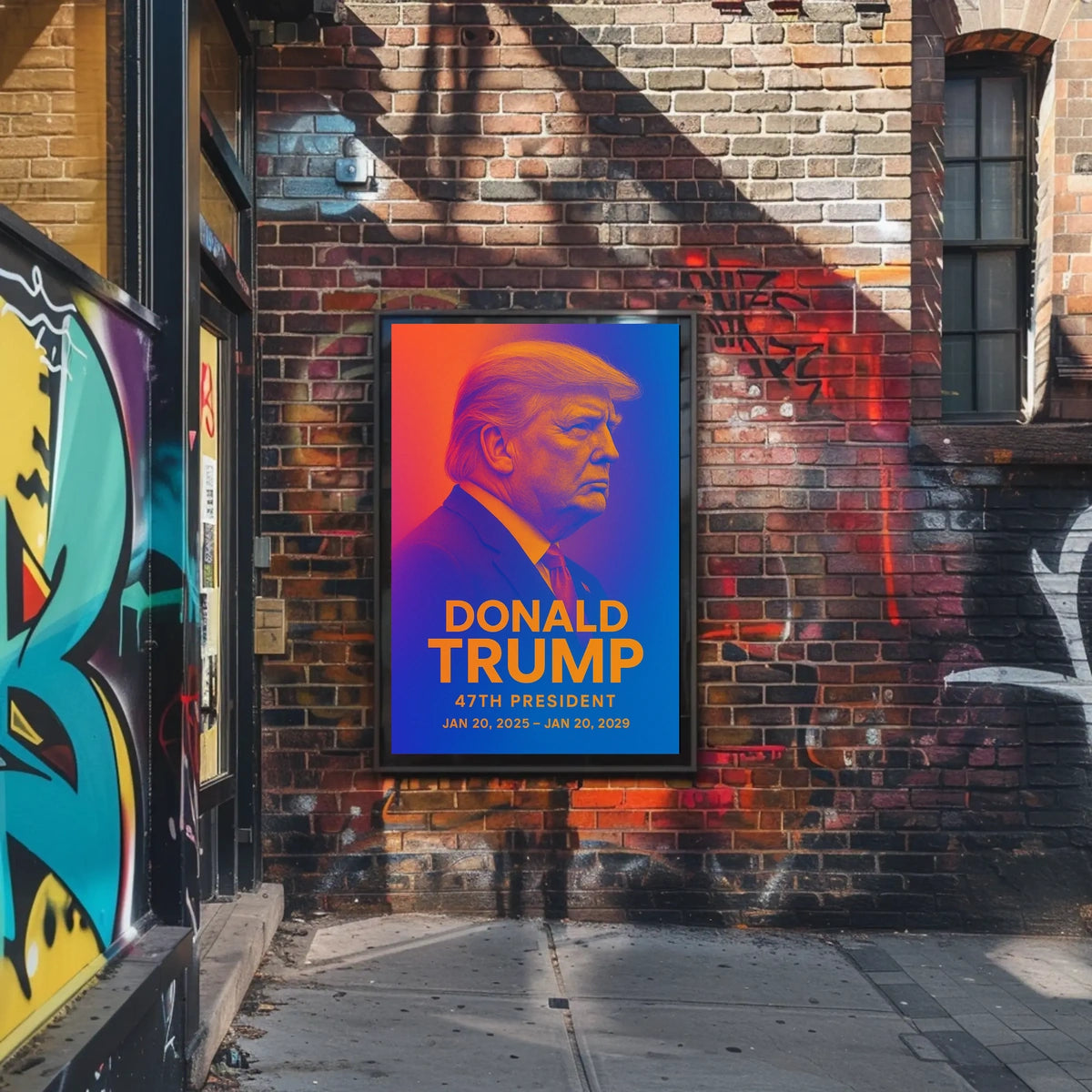 Trump Visionary Futurism Patriot Poster