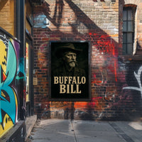 Western Cowboy Sepia Portrait Historical or Presidential Poster