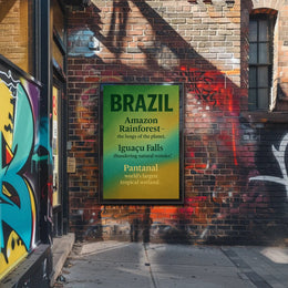Wonders of Brazil Poster PosterGoat