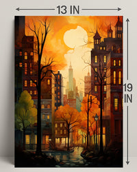 Autumn In The City Poster