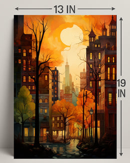 Autumn In The City Poster