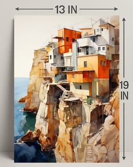 Cliffside Abodes Poster