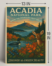 Acadia National Park Nature Serenity National Park Poster